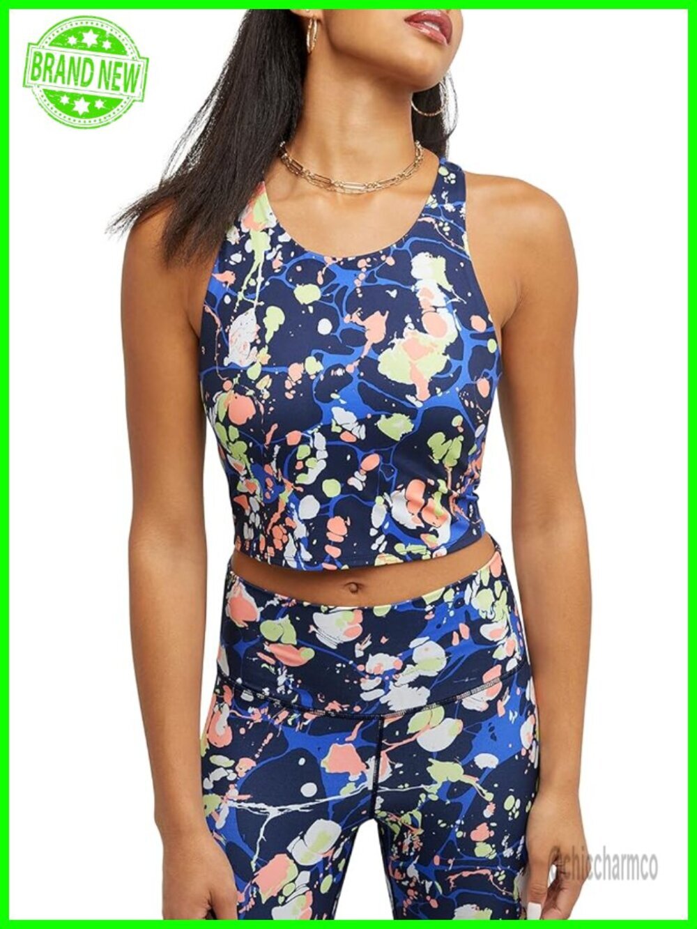 Ribbed Athletic Fitted Crop Top with Built-In Shelf Bra